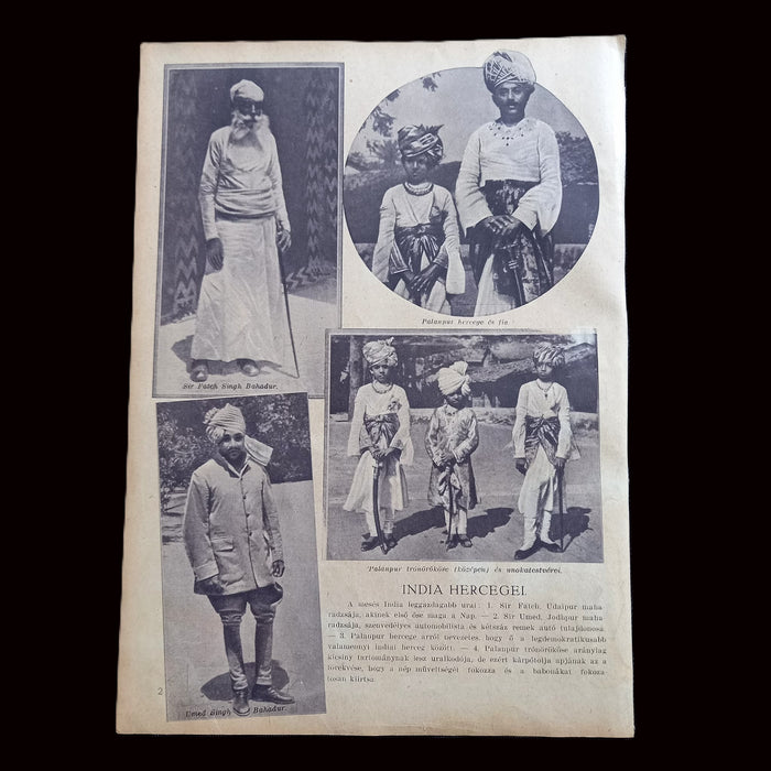 Vintage Ephemera 1930 King Matthias Portrait Giovanni Boltraffio & Princes of India