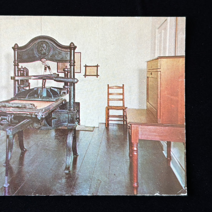 Vintage Postcard Washington Hand Press Newspaper Printing Arkansas Little Rock