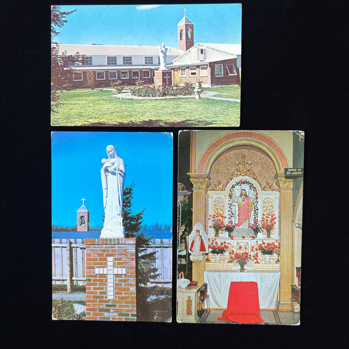 Vintage Postcard Postcard Lot Catholic Our Lady Genesee Abbey Rochester NY Altar