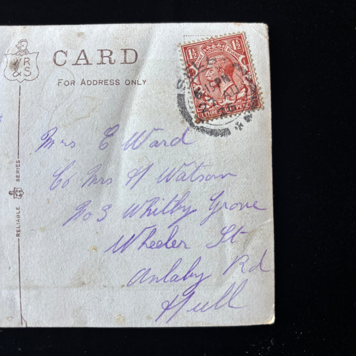 Vintage Postcard 1926 Trossachs Sir Walter Steamer Ship Scotland Selby Yorkshire