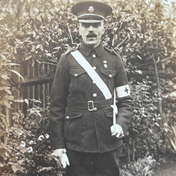 Antique Postcard Lot Poignant WWI Military Red Cross Medic RPPC German Soldier
