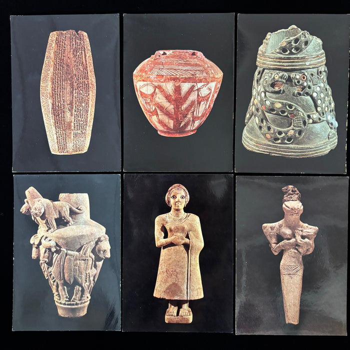 Vintage Postcard 6-Lot Iraq Museum Sumerian Babylonian Antiquities Art History