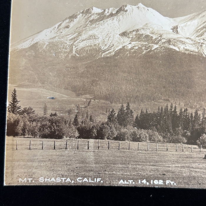 Vintage Postcard Lot RPPC Mt Shasta California Snowy Mountain Landscape Views