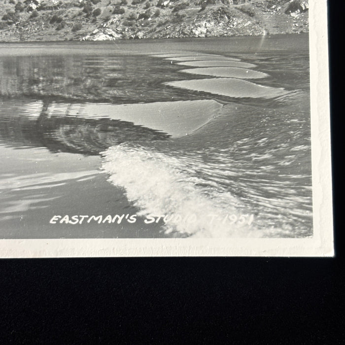 Vintage Postcard RPPC Shasta Lake California Waves Hillside Eastmans Studio