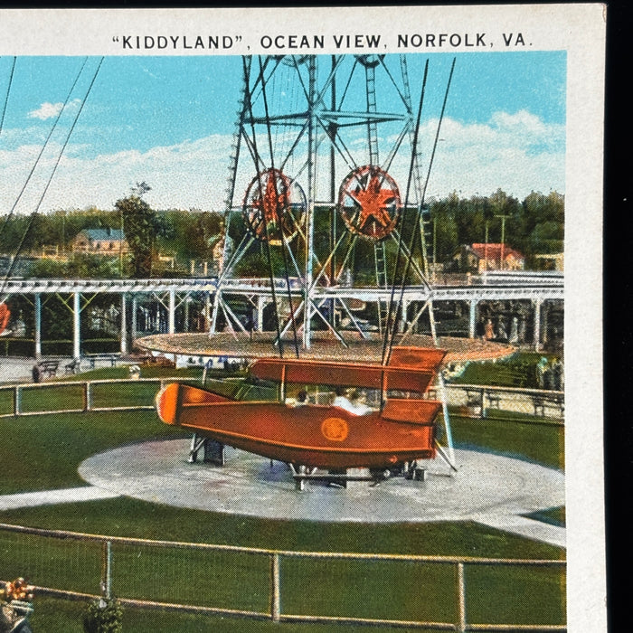 Vintage Postcard Lot Norfolk Virginia Beach Kiddyland Amusement Park Pool Ferry
