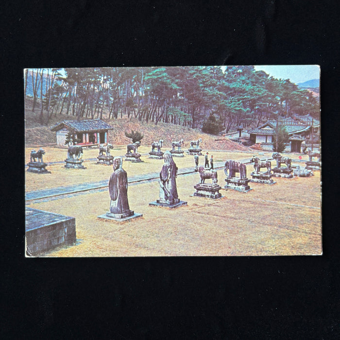 Vintage Postcard USO Club San Francisco Military APO 301 Kings Tombs Seoul Korea