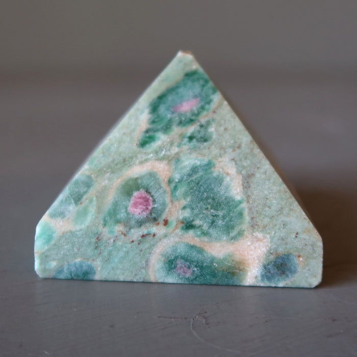 Ruby Fuchsite Pyramid Wounded Warrior Red Green Crystal