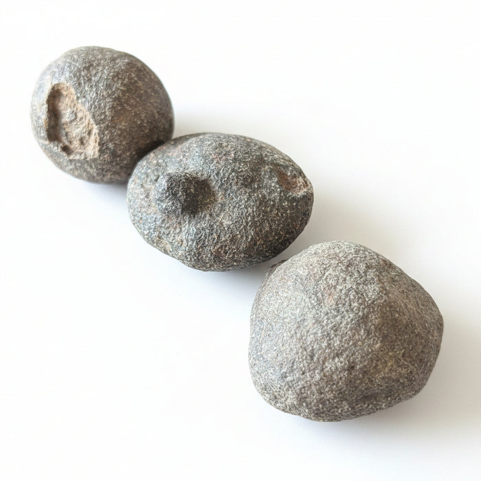 Moqui Marble Set of 3 Shaman Stone Sacred Nubs Craters