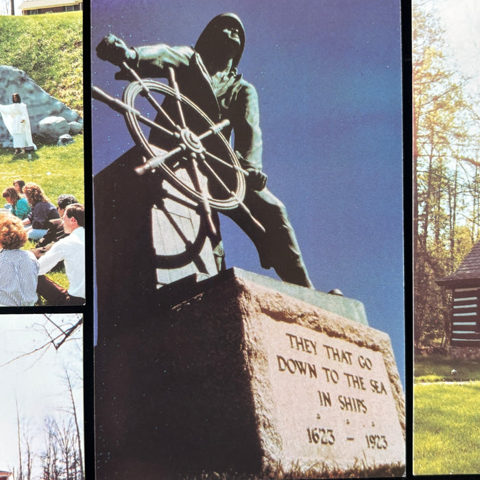 Vintage Postcard Lot Christian Bus Tours Bible School Church Faith Travels