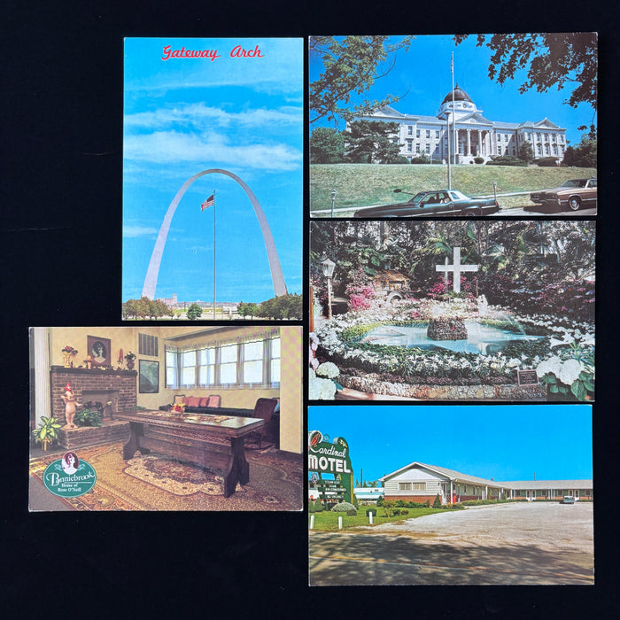 Vintage Postcard Lot Missouri Mid-Century Arch Kewpie Rose ONeill Motel Branson