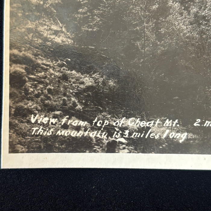 Vintage Postcard RPPC Mountain Aurora W. Virginia US 50 Landscape View Americana