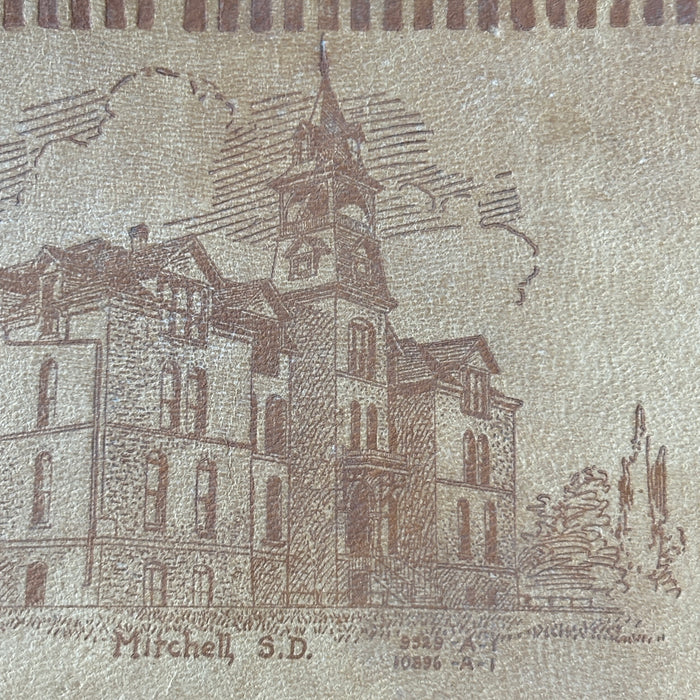 Antique Postcard 1900s Lot Leather DW University Michll South Dakota Brown Suede