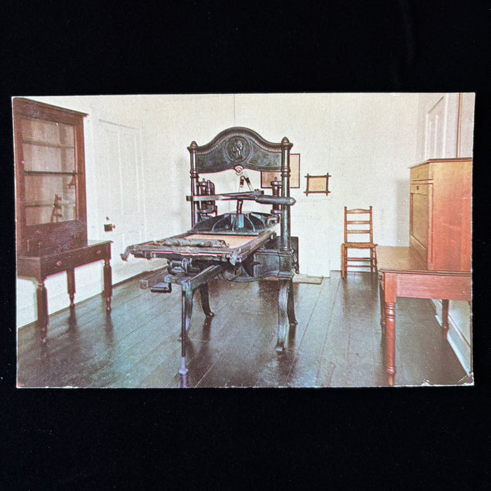 Vintage Postcard Washington Hand Press Newspaper Printing Arkansas Little Rock
