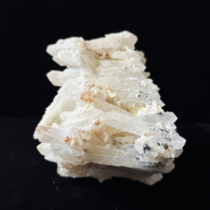 Clear Quartz Cluster Double-Sided Crystal Pyrite Sphalerite 5.4lb