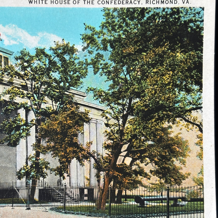 Vintage Postcard Richmond Virginia Bridge Capital White House Stonewall Jackson