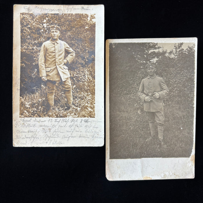 Antique Postcard Lot 1916-18 WWI Old German Soldiers RPPC Cigarette Uniform MIA