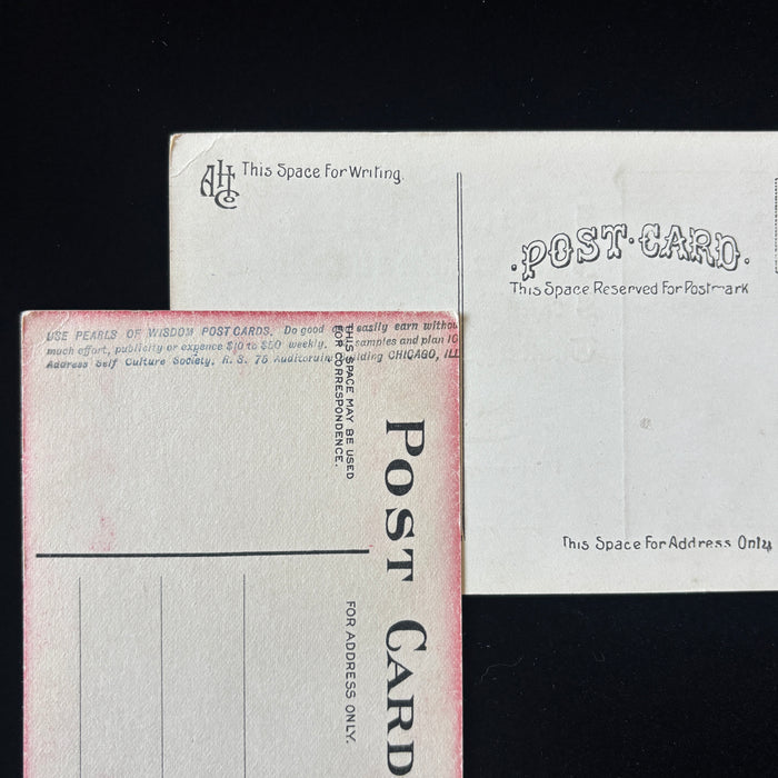 Antique Postcard Lot Josh Billings American Pun Comic Novelty Check Chicago