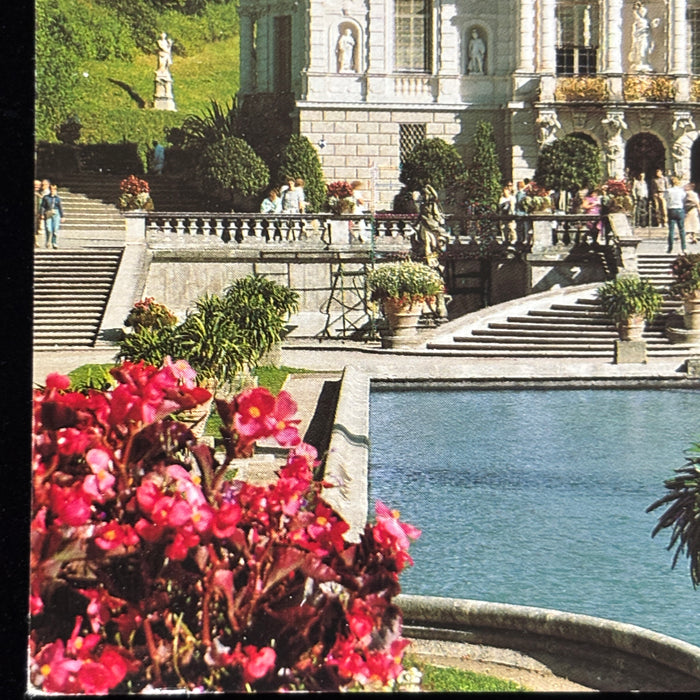 Vintage Postcard Lot Linderhof Palace Gold Fountain Bavaria Germany Retro Travel