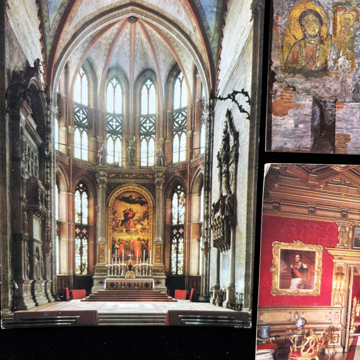 Vintage Postcard Lot Italy Historic Interior Chigi Chapel St Cecilia Castle Rome