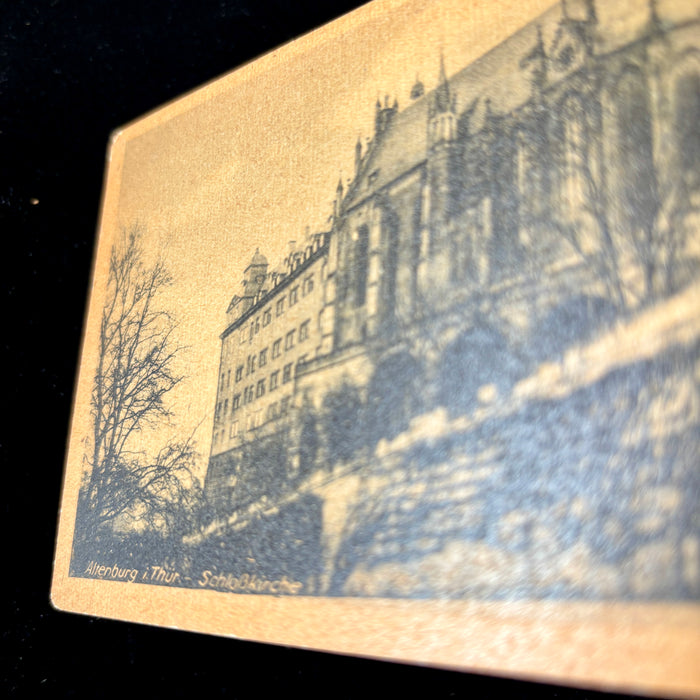 Antique Postcard 1910 Winter Schloss Castle Thuringia Germany