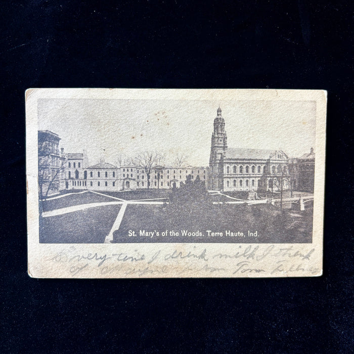 Antique Postcard 1911 Drink Milk Saint Marys Woods College Terre Haute Indiana
