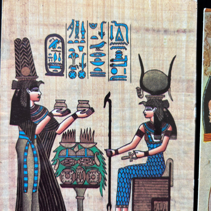 Vintage Postcard 1980 Lot Mystic Seminar Queen Nefertari Tomb Tutankhamun Egypt