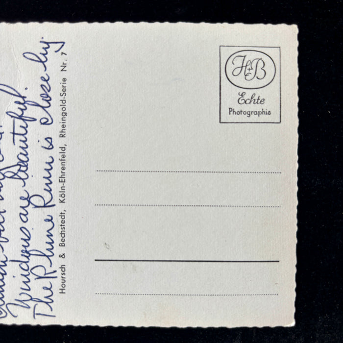 Vintage Postcard 1950s Gruss Aus Cologne Germany WWII Notes
