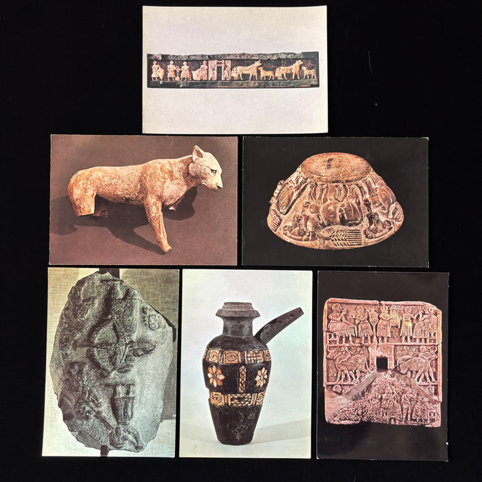 Vintage Postcard Lot Iraq Museum Sumerian Babylonian Antiquity Archaeology Lion