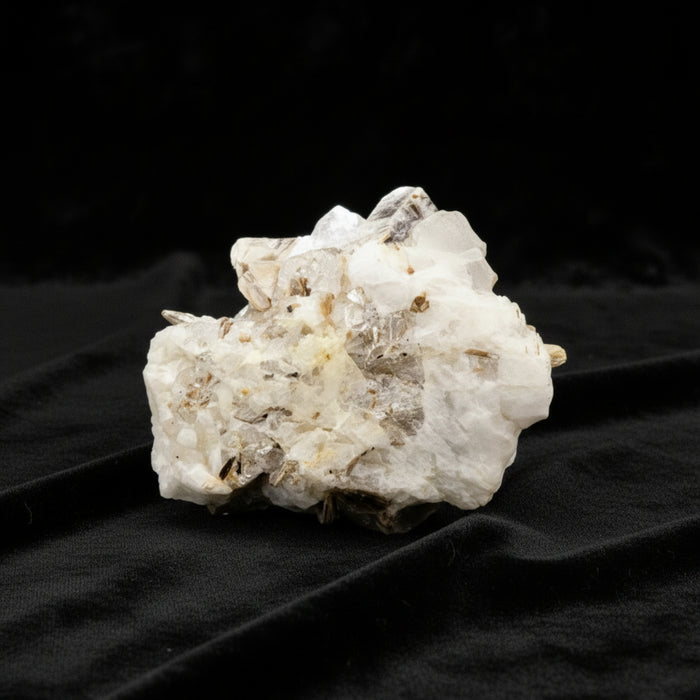 Clear Quartz Cluster Rare Mica Muscovite Calcite 4 Inch