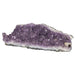 Amethyst crystal on a white background