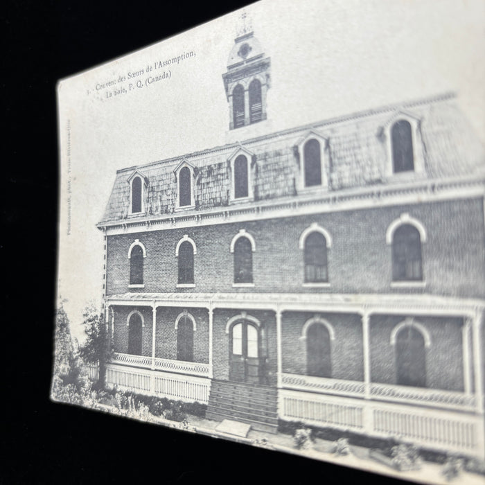 Antique Postcard 1908 Lost History Quebec Convent Sisters Assumption Posted NH