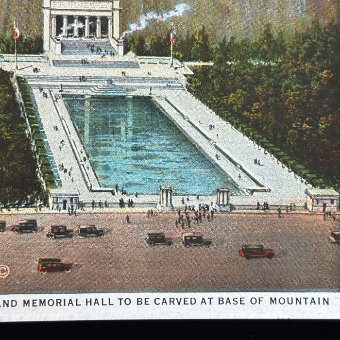 Vintage Postcard Lot 5 Stone Mountain Atlanta GA Historic Cars Mountain Monument