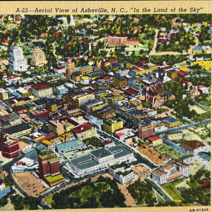Vintage Postcard Lot North Carolina Lenoir Asheville College Tryon Night Cars