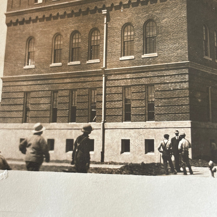 Antique Postcard 1913 RPPC Lost Salem Oregon Armory Military Castle Street Scene