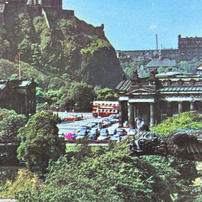 Vintage Postcard 1964 Behave Hogmany Edinburgh Castle Scott Monument Scotland