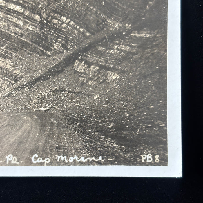 Vintage Postcard 1930s RPPC Gaspe Canada Rugged Cliff Hwy Engineering Henderson
