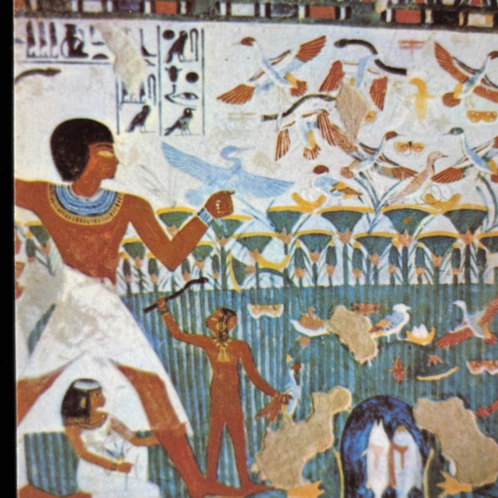 Vintage Postcards Lot Egypt Cairo Tomb Frescoes Art Painting Musicians Ephemera