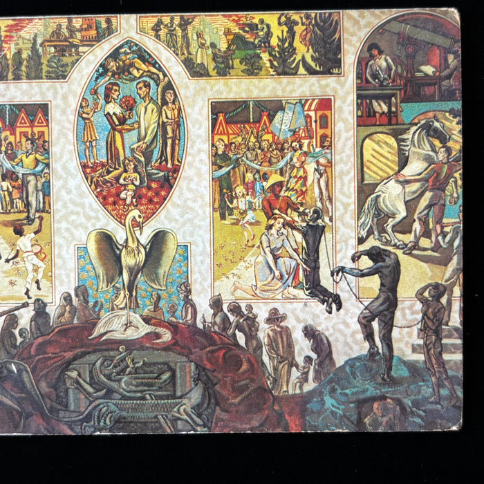 Vintage Postcard Lot New York Statue Liberty World Trade United Nations Mural