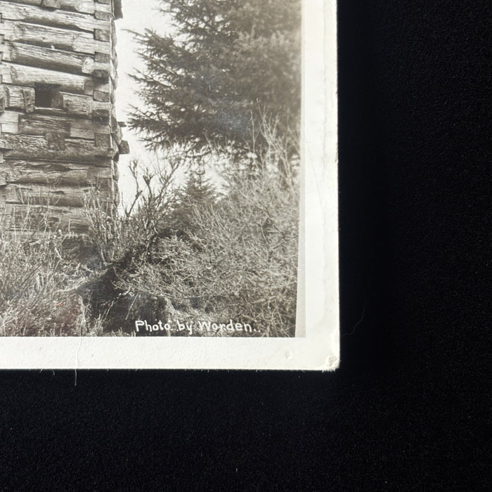 Vintage Postcard RPPC Old Russian Colonial Block House Sitka Alaska Worden