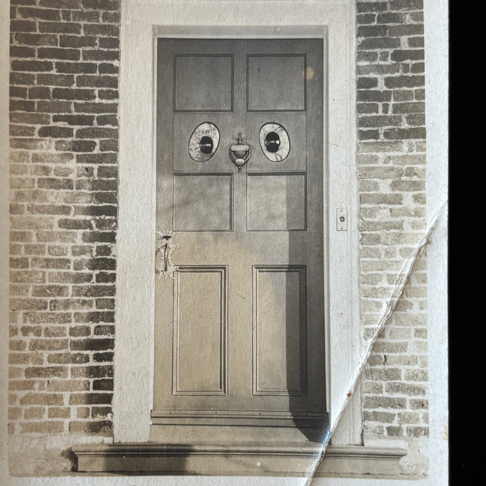 Vintage Postcard RPPC John Penoyer House Doorway Eyes Sharon Connecticut 1757
