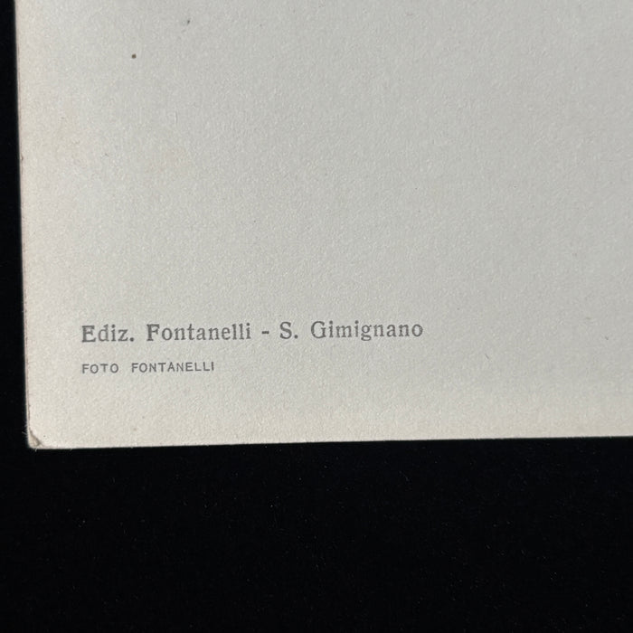 Vintage Postcard RPPC San Gimignano Tuscany Saint Fina Fresco Religion Art Italy