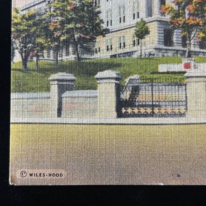 Vintage Postcard 1940s Dixie State Capitol Nashville Tennessee Wiles Hood Artist