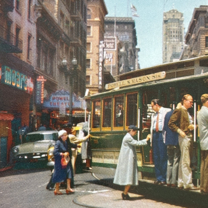 Vintage Postcard Lot San Francisco Golden Gate Cable Car Fishermans Wharf BART