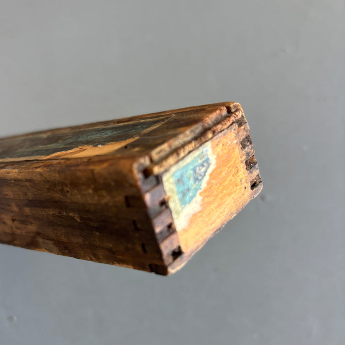 Wand Box Vintage Wood Sliding Display Case for Crystals