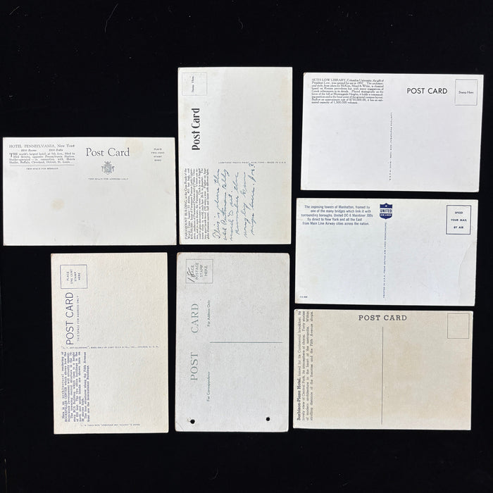 Vintage Postcard Lot New York City Architecture Rockefeller Hotel Pennsylvania
