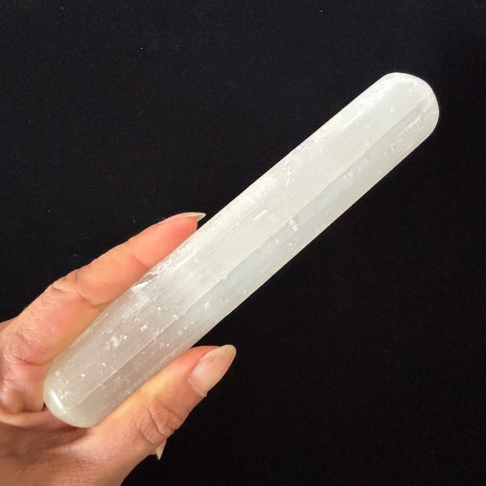 Selenite Wand White Satin Spar Cleansing Massage Stone