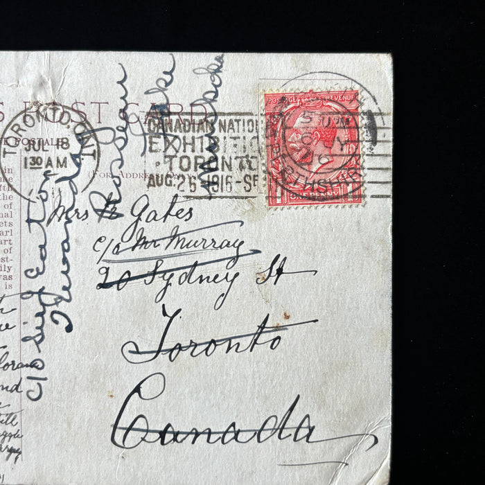Antique Postcard 1916 Clan Murray Blair Castle Berry Pick Alyth Scotland Canada