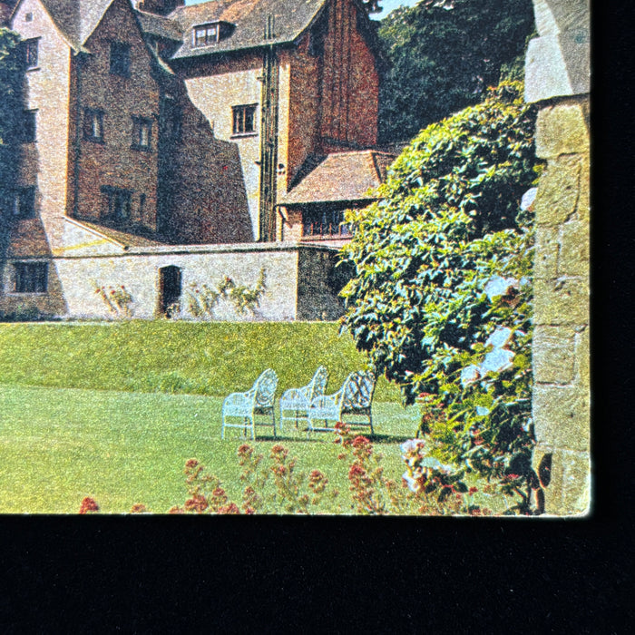 Vintage Postcard Quiet Garden Winston Churchill Chartwell House Kent England UK