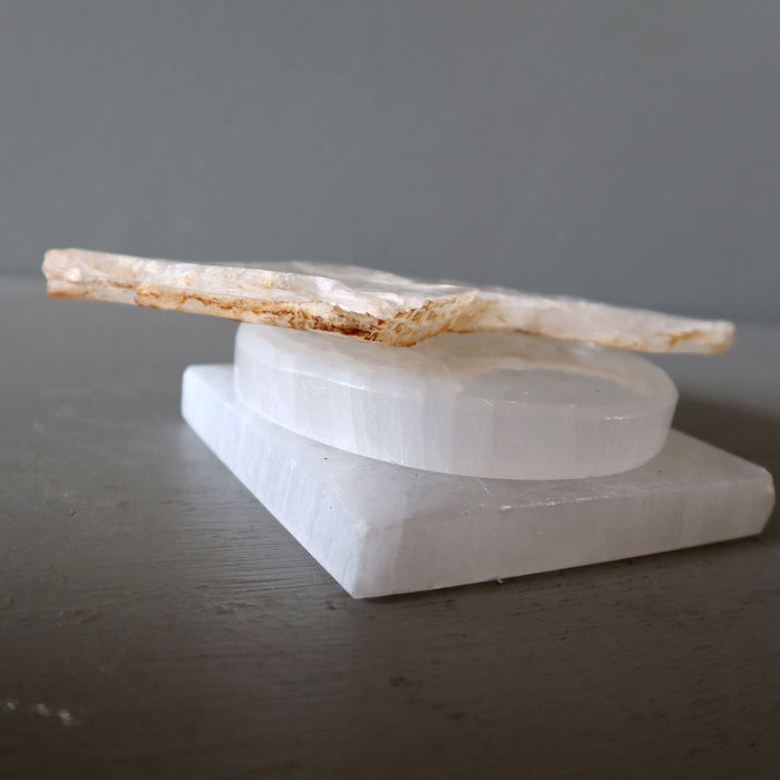 Selenite Chargers Lot of 3 Circle Square True Wounded Warriors