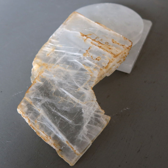 Selenite Chargers Lot of 3 Circle Square True Wounded Warriors